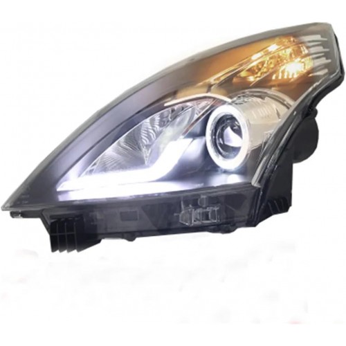 BMW 180I Car Modified Black Lens LED Headlight Assembly, Far And Near Light, Compatible With Toyota Camry ACV30 2001 2002 2003 2004 2005 2PCS, GUOJIAN168MALL